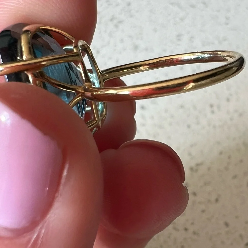 EFFY BLUE TOPAZ RING - Picture 8 of 10